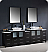 Fresca Torino 96" Modern Double Sink Bathroom Vanity Vessel Sinks with Color, Faucet and Linen Side Cabinet Option