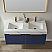 48M" Vanity in Classic Blue with White Sintered Stone Countertop and undermount sink Without Mirror