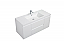 Aurora 48" Glossy Polar White Wall Hung Bathroom Vanity with White Acrylic Countertop