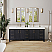 84in. Free-standing Double Bathroom Vanity in Fir Wood Brown with Composite top in Lightning White