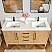 Issac Edwards 60" Free-standing Double Bath Vanity in Washed Ash Grey with White Grain Composite Stone Top and Mirror