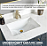  Issac Edwards 48" Free-standing Single Bath Vanity in Washed Blue with White Grain Composite Stone Top and Mirror