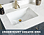 Issac Edwards 30" Free-standing Single Bath Vanity in Washed Blue with White Grain Composite Stone Top and Mirror