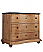 42" Handcrafted Natural Pine Solid Wood Single Vanity with Natural Blue Stone Top