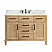 Issac Edwards 48" Single Bathroom Vanity in Weathered Fir with Calacatta White Quartz Stone Countertop with Mirror