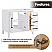 Issac Edwards 36" Single Bathroom Vanity in White with Calacatta White Quartz Stone Countertop with Mirror