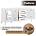 Issac Edwards 72" Double Bathroom Vanity in White with Calacatta White Quartz Stone Countertop with Mirror