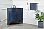 24 Inch Adelina Freestanding Distressed Navy Blue Corner Bathroom Sink Vanity