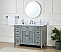 46 Inch Gray Adelina With Plantation Style Single Sink Bathroom Vanity