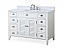 46 Inch White Adelina With Plantation Style Single Sink Bathroom Vanity