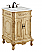 24 inch Single Bathroom vanity in Antique Beige with ivory white engineered marble