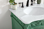 27 inch Adelina Single Bathroom Vanity in Vintage Mint with Ivory White Engineered Marble