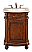 24 In. Single Bathroom Vanity Set In Brown