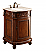 24 In. Single Bathroom Vanity Set In Brown