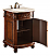 24 In. Single Bathroom Vanity Set In Brown