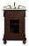 24 In. Single Bathroom Vanity Set In Brown