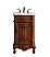 21 inch Single Bathroom Vanity in Teak Color with Ivory White Engineered Marble