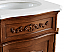 21 inch Single Bathroom Vanity in Teak Color with Ivory White Engineered Marble