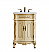 24 inch Adelina Single Bathroom Vanity in Light Antique Beige with Ivory White Marble