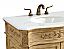  32 inch Adelina Single Bathroom Vanity in Antique Beige with Ivory White Marble