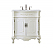 32 inch Adelina Single Bathroom Vanity in Antique White with Ivory White Marble