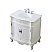 32 inch Adelina Single Bathroom Vanity in Antique White with Ivory White Marble