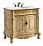 36 inch Adelina Single Bathroom Vanity in Antique Beige with Ivory White Marble