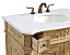 36 inch Adelina Single Bathroom Vanity in Antique Beige with Ivory White Marble