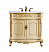 36 inch Adelina Single Bathroom Vanity in Light Antique Beige with Ivory White Marble