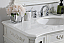  42 inch Adelina Single Bathroom Vanity in Antique White with Ivory White Marble