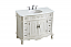  42 inch Adelina Single Bathroom Vanity in Antique White with Ivory White Marble