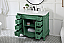 42 inch Adelina Single Bathroom Vanity in Vintage Mint with Ivory White Marble