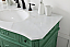 42 inch Adelina Single Bathroom Vanity in Vintage Mint with Ivory White Marble