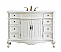 48 inch Adelina Single Bathroom Vanity in Antique White with Ivory White Marble