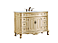 48 inch Adelina Single Bathroom Vanity in Light Antique Beige with Ivory White Marble