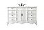 60 inch Adelina Single Bathroom Vanity in Antique White with Ivory White Marble