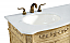 60 inch Adelina Double Bathroom Vanity in Antique Beige with Ivory White Marble