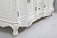 60 inch Adelina Double Bathroom Vanity in Antique White with Ivory White Marble