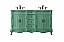 60 inch Adelina Double Bathroom Vanity in Vintage Mint