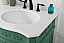 60 inch Adelina Double Bathroom Vanity in Vintage Mint with Ivory White Marble