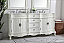 72 inch Adelina Double Bathroom Vanity in Antique White with Ivory White Marble