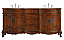 72 inch Adelina Double Bathroom Vanity in Teak