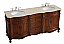 72 inch Adelina Double Bathroom Vanity in Teak