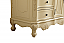  60 inch Adelina Single Bathroom Vanity in Light Antique Beige with Ivory White Marble