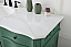 60 inch Adelina Single Bathroom Vanity in Vintage Mint with Ivory White Marble