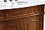 36 inch Adelina Single Bathroom Vanity in Brown with Ivory White Marble