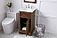 19 in. Modern Fitting Single Bathroom Vanity set in Teak