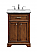 24 In. Modern Fitting Single Bathroom Vanity Set In Teak