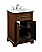 24 In. Modern Fitting Single Bathroom Vanity Set In Teak