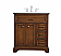 32 inch Modern Fitting Single Bathroom Vanity in Teak